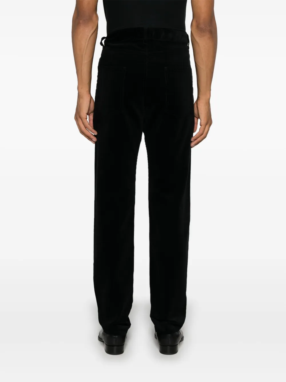 Saint Laurent Ribfluwelen broek Zwart