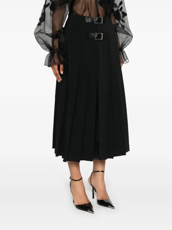 スカート ERMANNO SCERVINO Pleated longuette skirt Ermanno Scervino Pleated Longuette Skirt Skirts Gray | Wanan