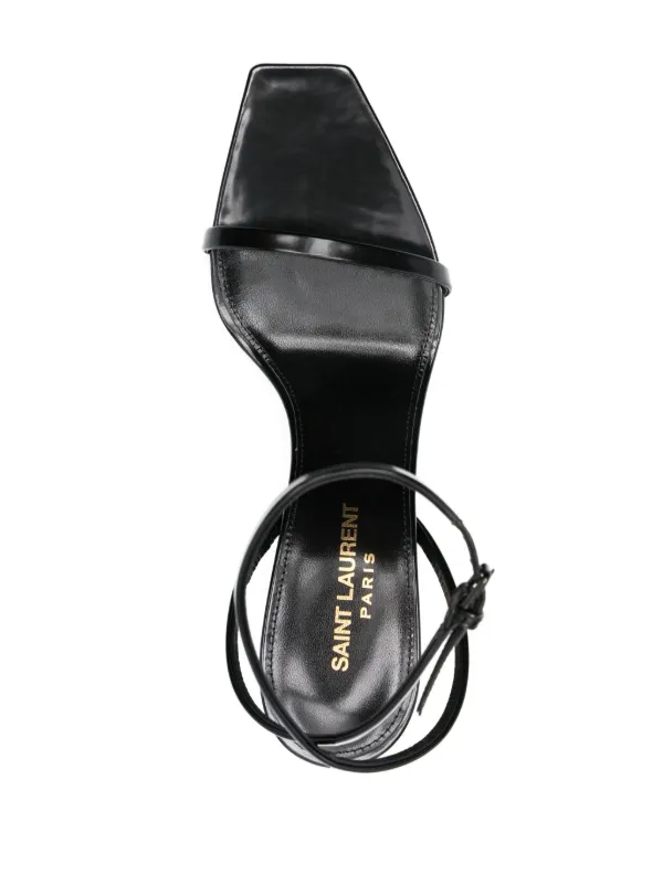 Saint Laurent 75mm Lee Sandals Black FARFETCH CA