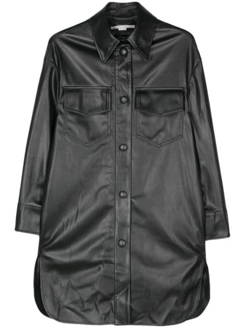 Stella McCartney faux-leather overshirt