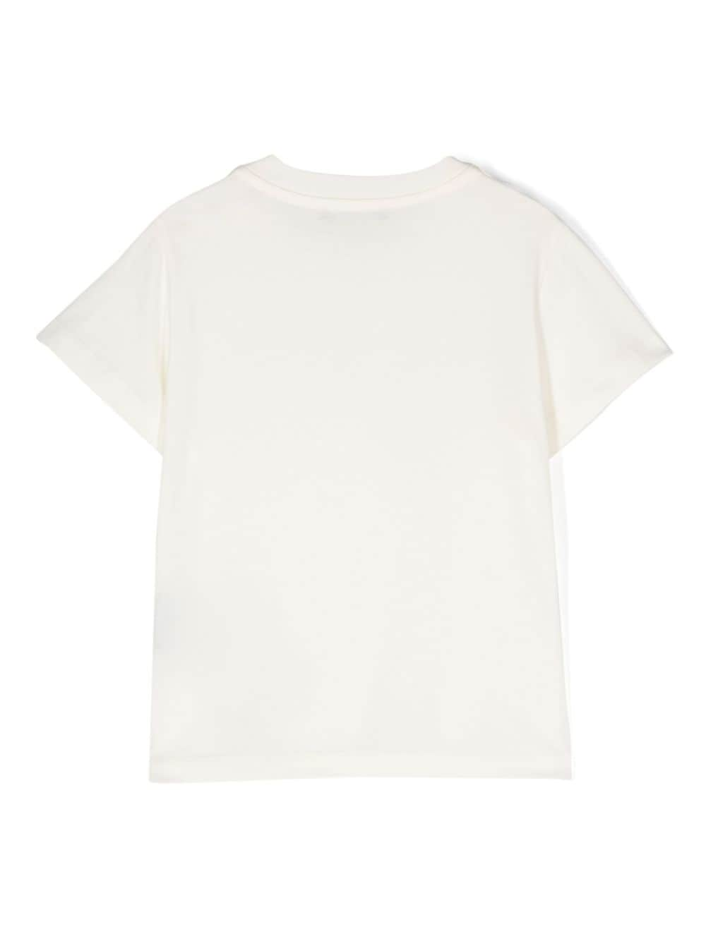 Balmain Kids logo-embroidered T-shirt - Wit