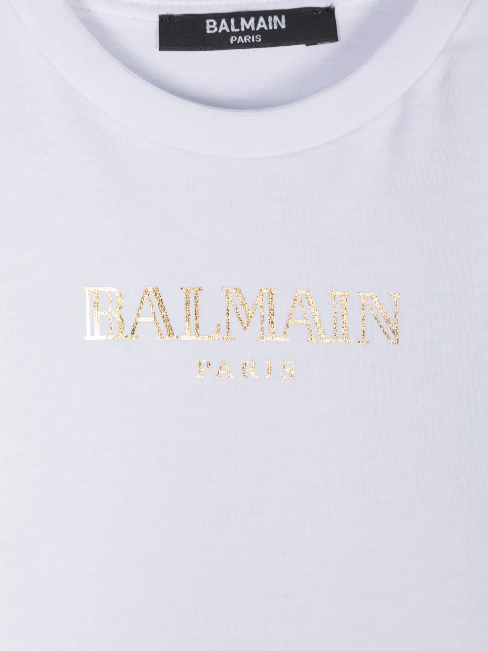 Balmain Kids T-shirt met logoprint Wit
