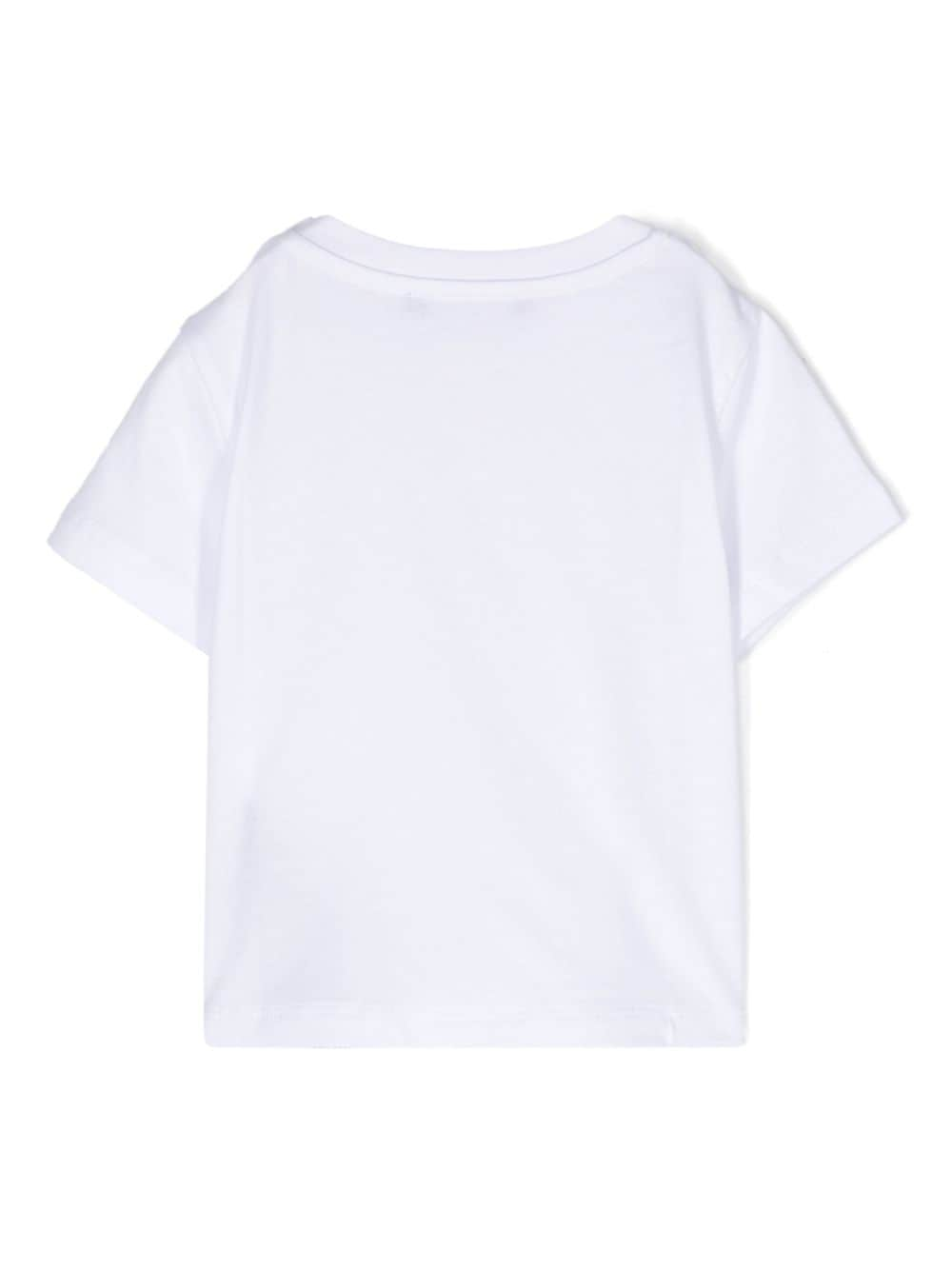 Balmain Kids logo-print T-shirt - Wit