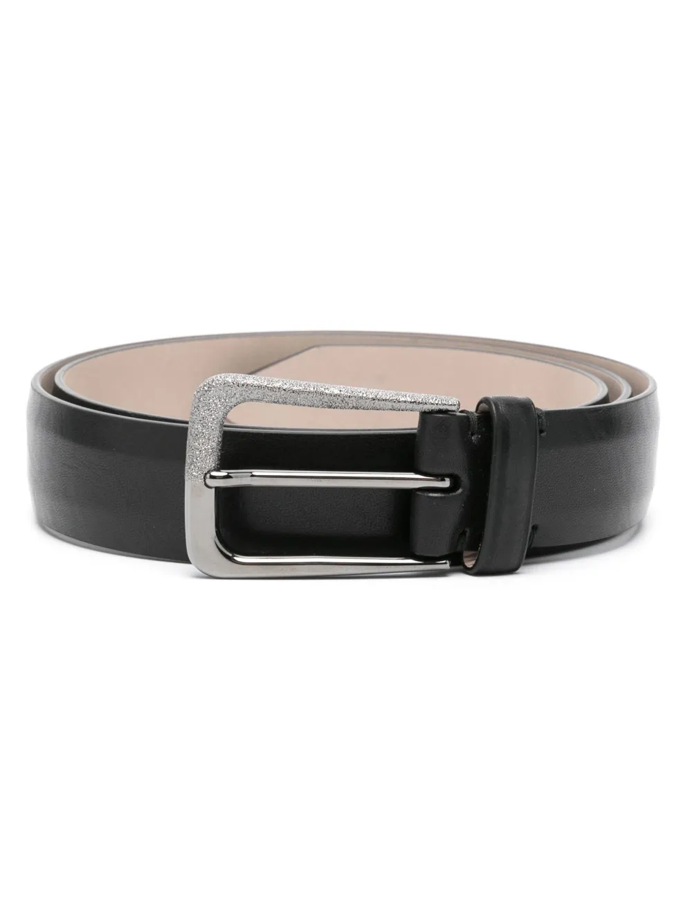 Brunello Cucinelli Leren riem Zwart