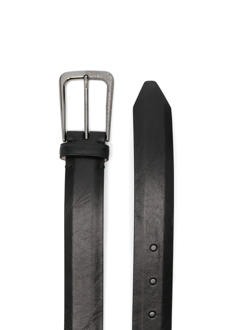 Brunello Cucinelli leather belt - Zwart