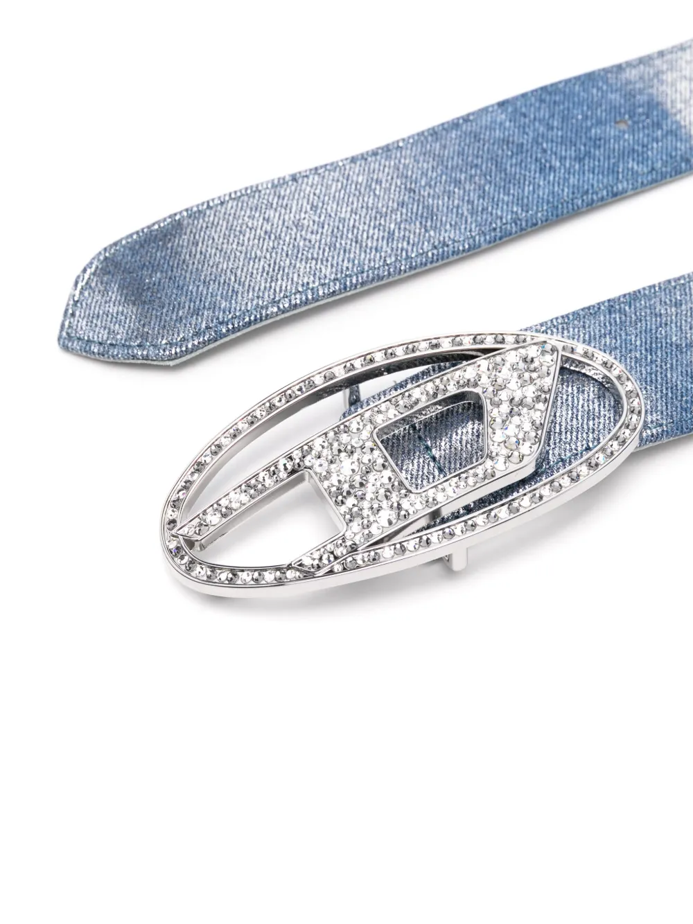 Diesel B-1DR riem met stras - Blauw