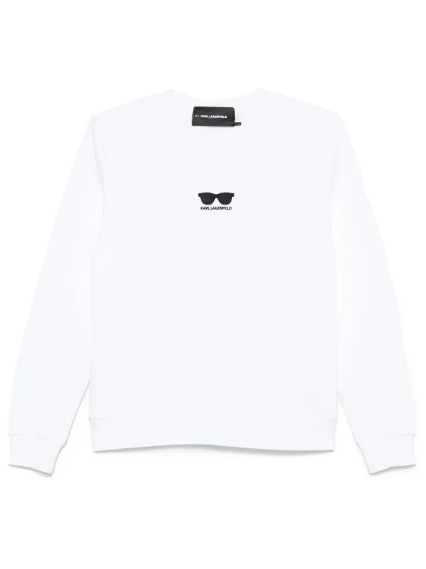 Karl Lagerfeld Sunglasses Sweatshirt White FARFETCH TR