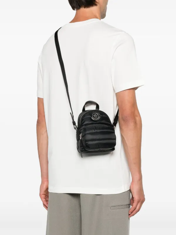 (極美品)MONCLER ブラック ショルダーバッグ Moncler Kilia ショルダーバッグ | ブラック | FARFETCH JP