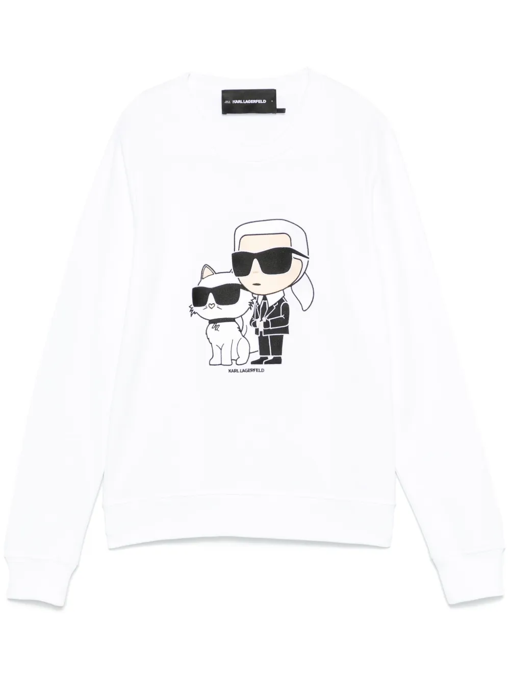 Karl Lagerfeld Sweater met print Wit