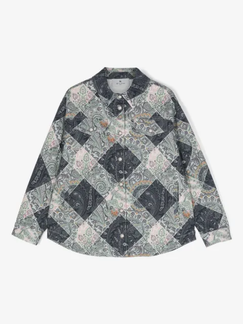 ETRO KIDS mix-print jacket