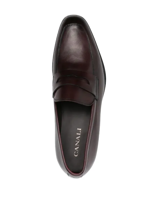 Canali レザーローファー | レッド | FARFETCH JP