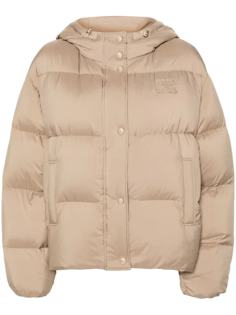 Miu Miu logo-appliqué jacket 