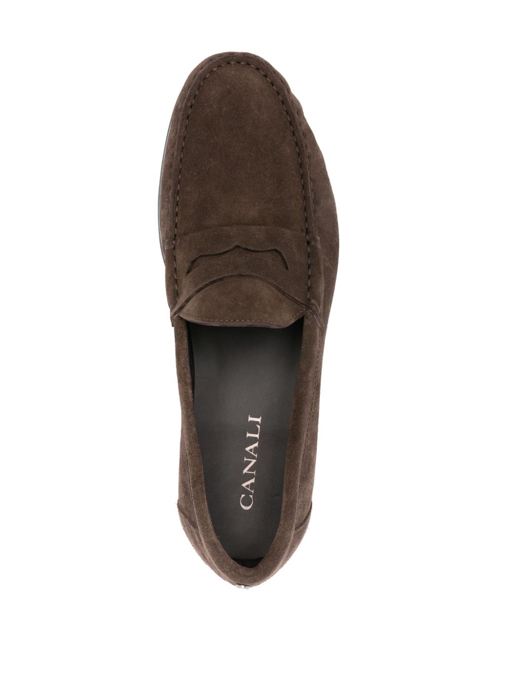 Canali Suède loafers Bruin