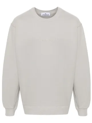 Stone island brushed cotton sweatshirt online