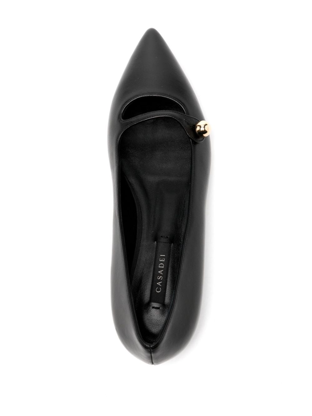 Shop Casadei Ballerina Cleo In Black