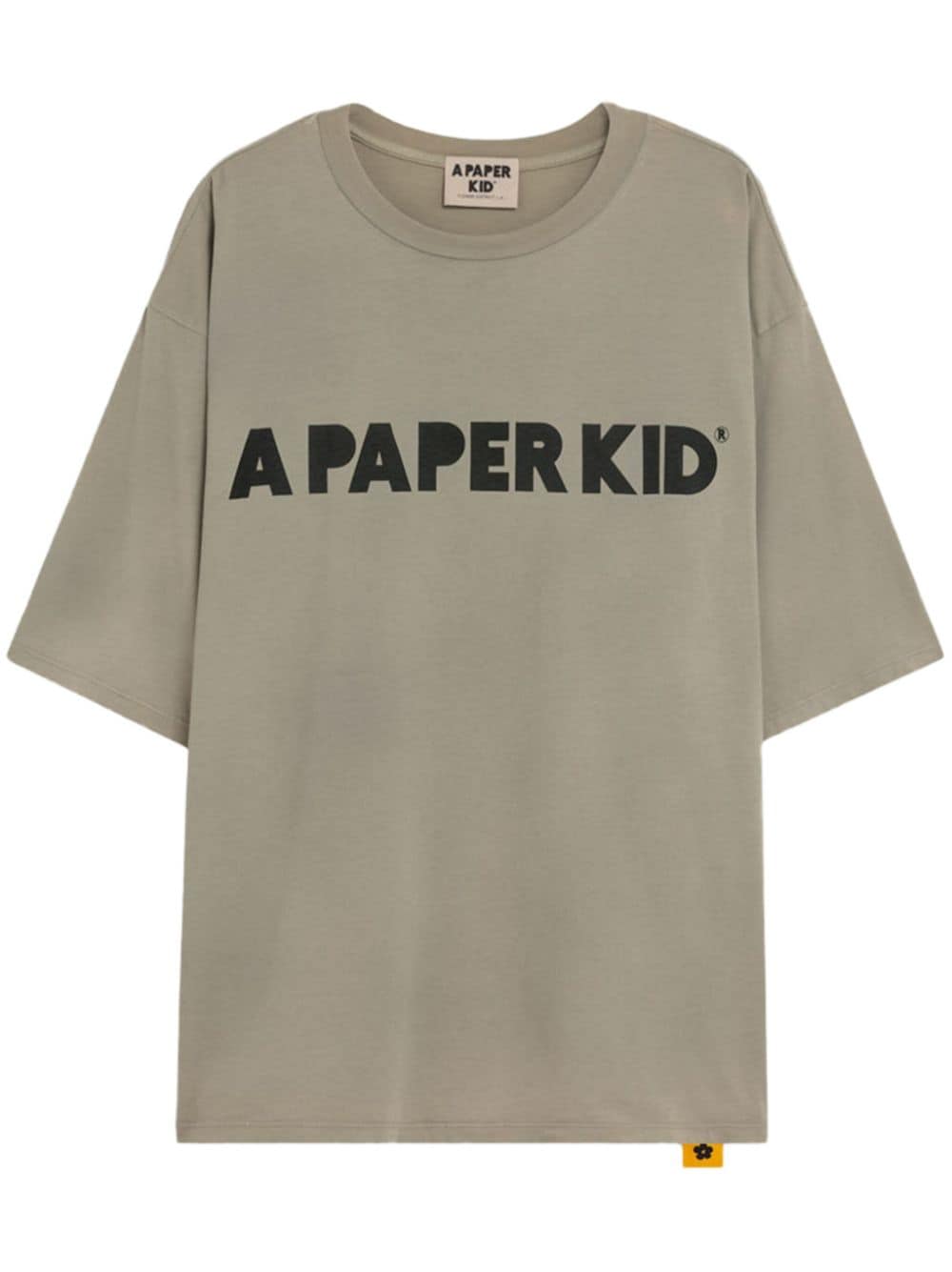 Shop A Paper Kid Logo-print T-shirt In 灰色