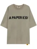 A Paper Kid logo-print t-shirt - Grey