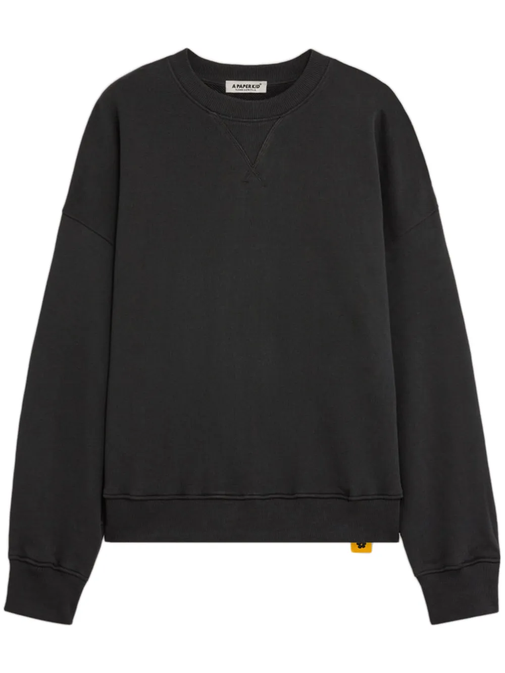 Shop A Paper Kid Logo-embroidered Sweatshirt In Black