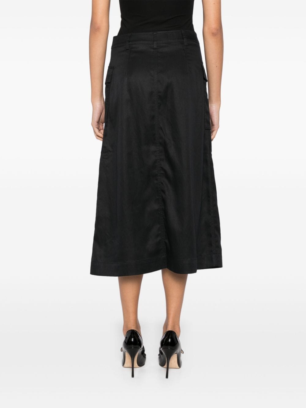 Shop Ulla Johnson Cargo Skirt In Black