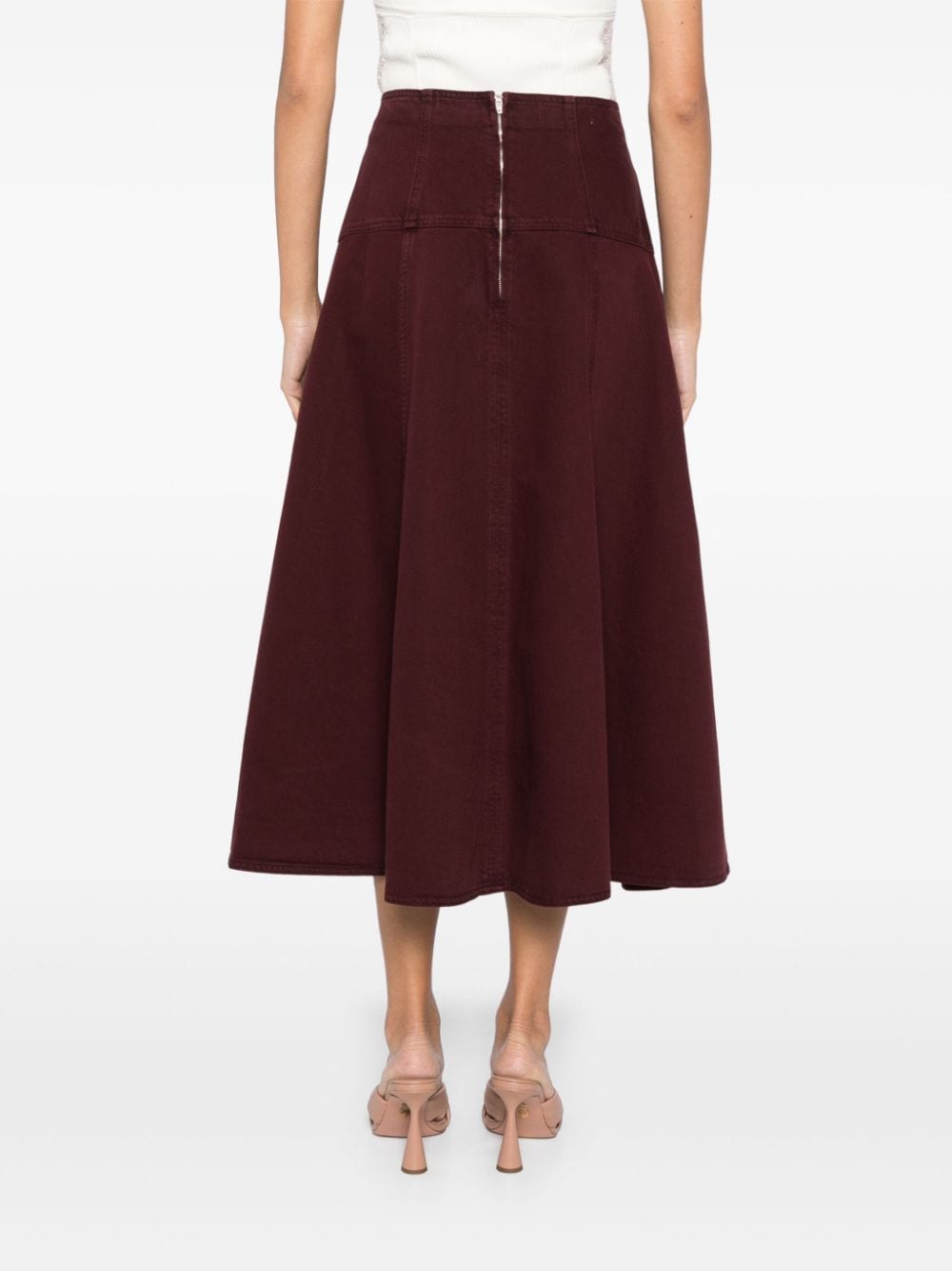 Shop Ulla Johnson The Estelle Skirt In Purple