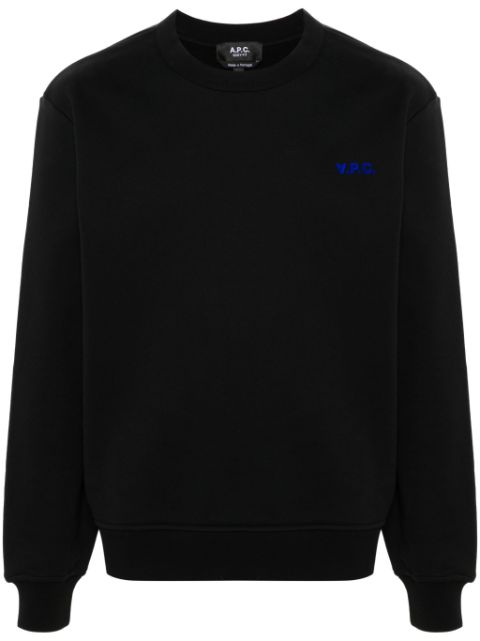 A.P.C. flocked-logo sweatshirt Men