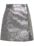 MSGM jacquard mini skirt - Silver