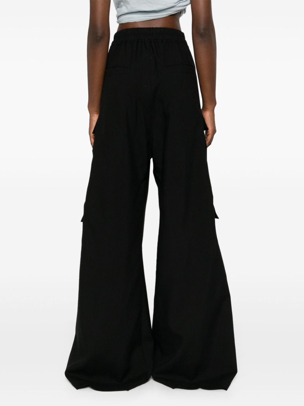 Shop Rick Owens Cargobelas Trousers In Black