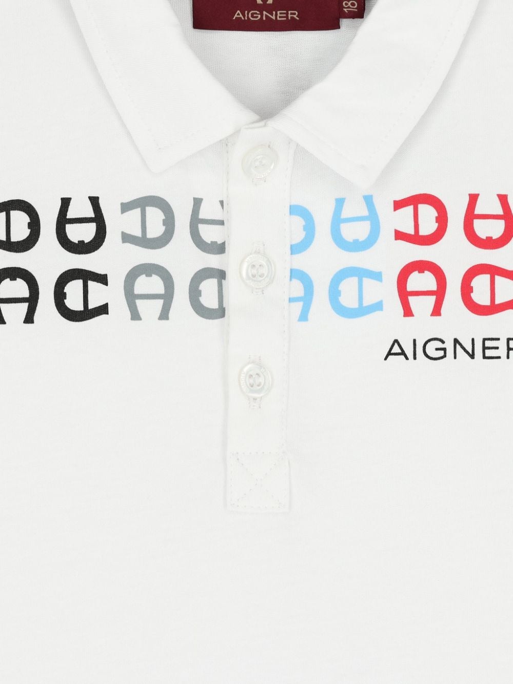 Shop Aigner Logo-print Polo Shirt In White