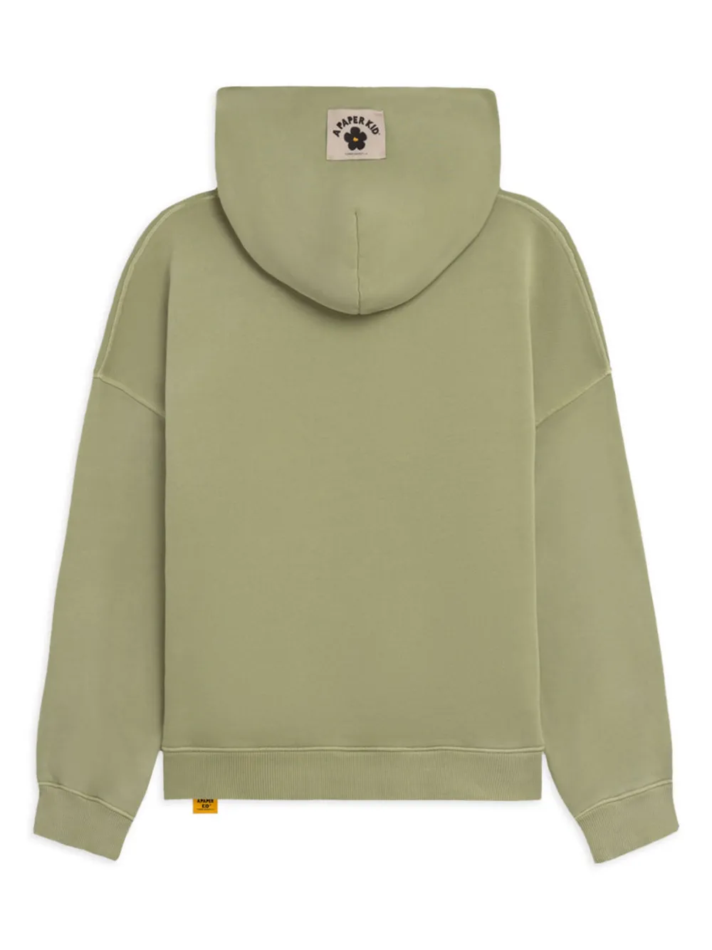 A Paper Kid Hoodie met logo - Groen