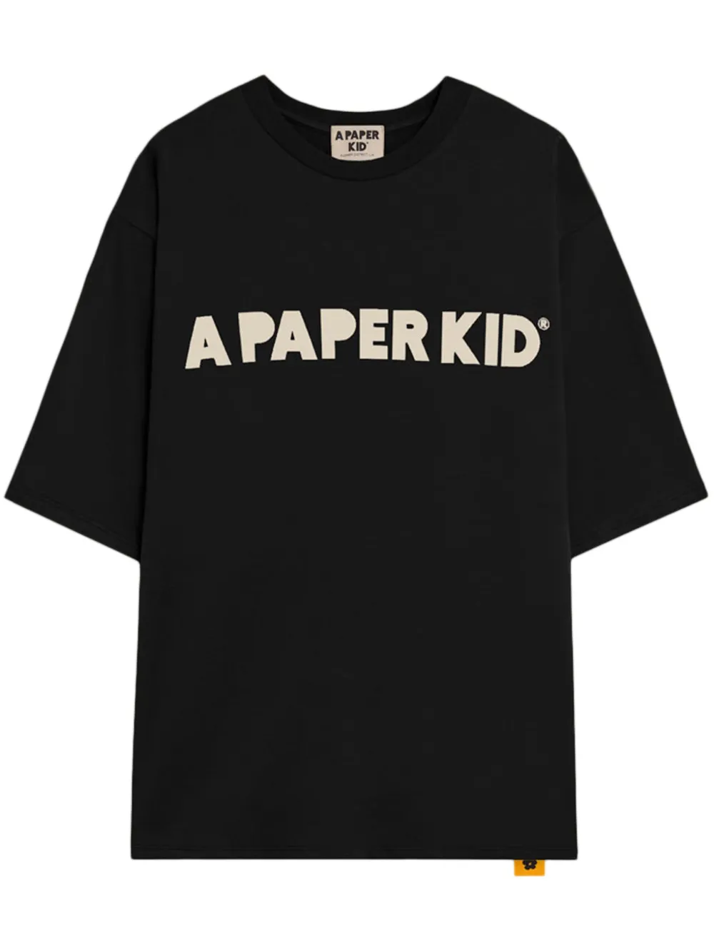 Shop A Paper Kid Logo T-shirt In Black