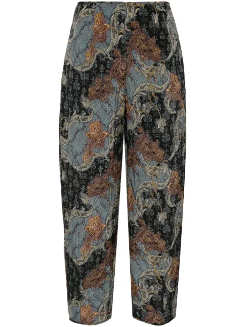 Ulla Johnson pantalones tapered con estampado gráfico
