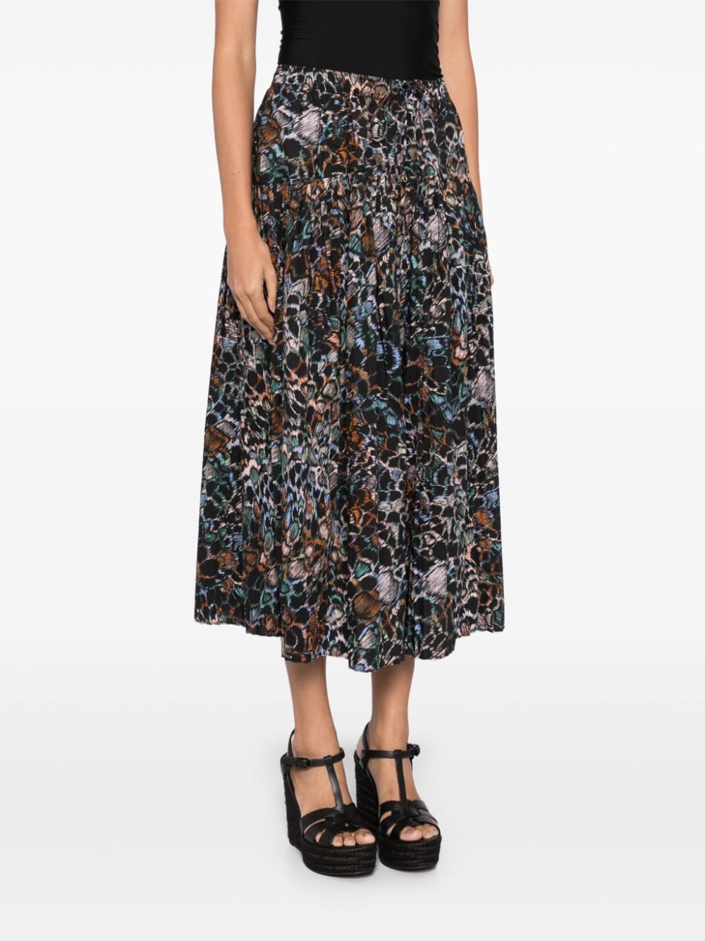 Shop Ulla Johnson Ileida Skirt In Black