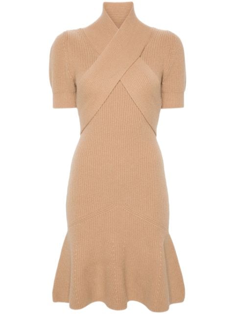 Patou wrap-front mini dress