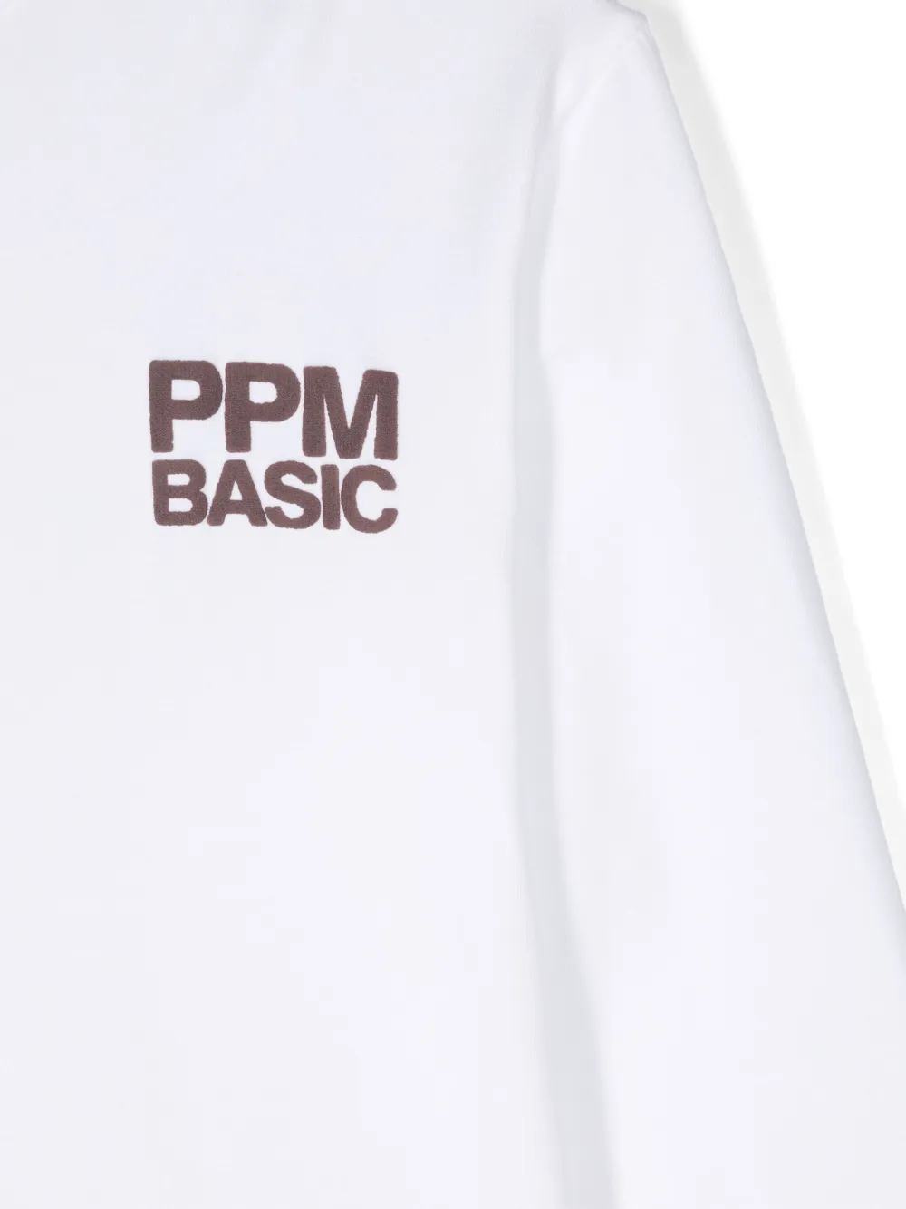 Paolo Pecora Kids T-shirt met logopatch Wit