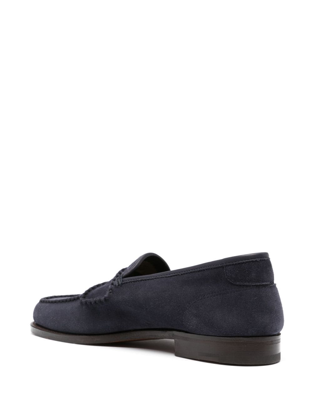 Shop John Lobb Pace Loafers In Blau