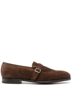 ジョンロブ　茶色レザー モカシン 革靴 John Lobb】ジョンロブ ビジネスシューズ ブラウン（茶系