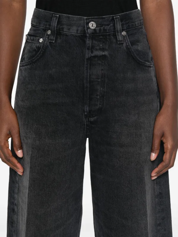 Citizens Of Humanity Ayla Cropped Jeans | Black | FARFETCH
