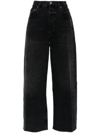 Citizens Of Humanity Ayla クロップドジーンズ | ブラック | FARFETCH JP