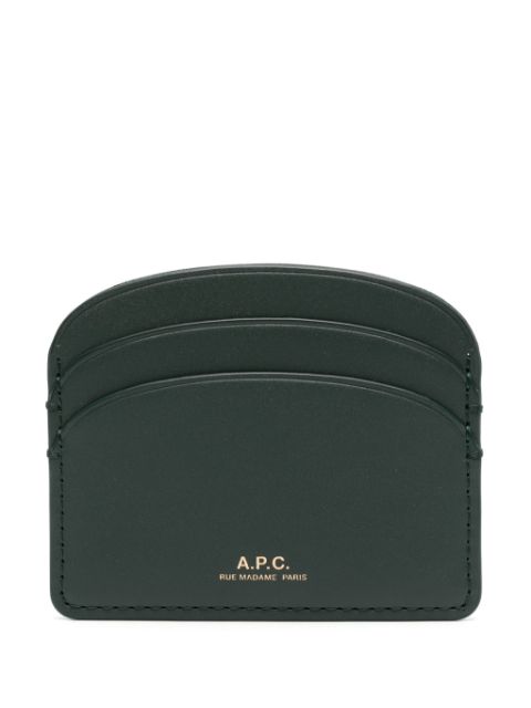 A.P.C. logo-stamp card holder Women