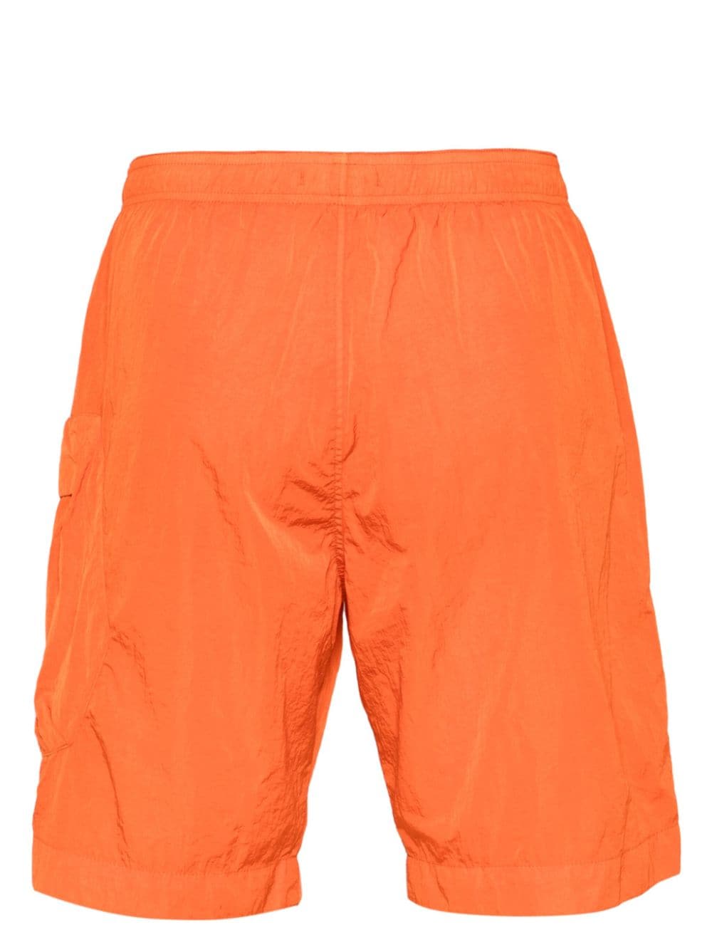 Shop C.p. Company Lens-detailed Swim Shorts In Orange