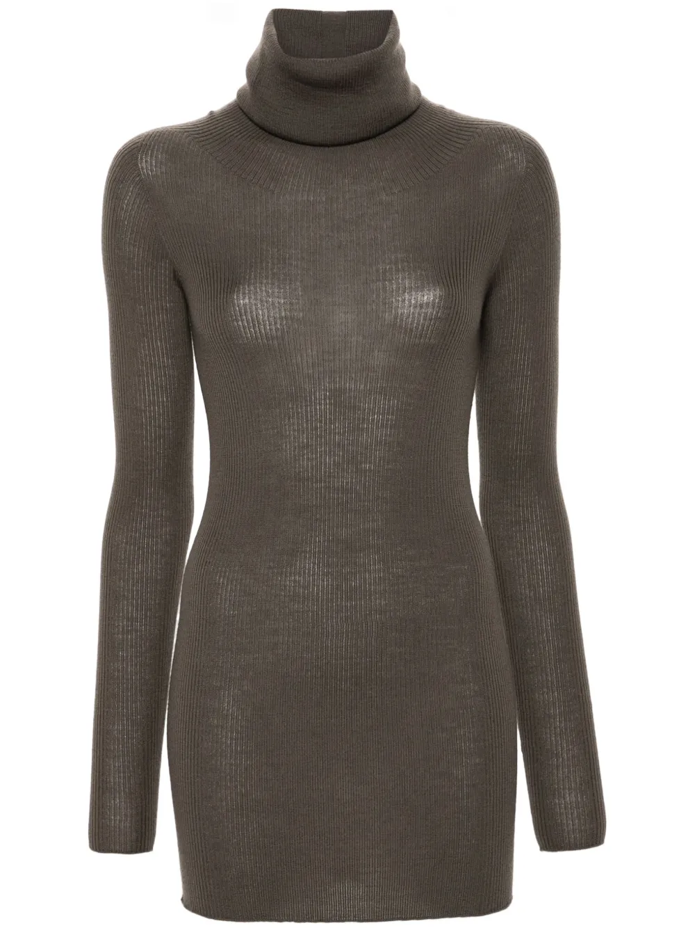Rick Owens Geribbelde sweater Bruin