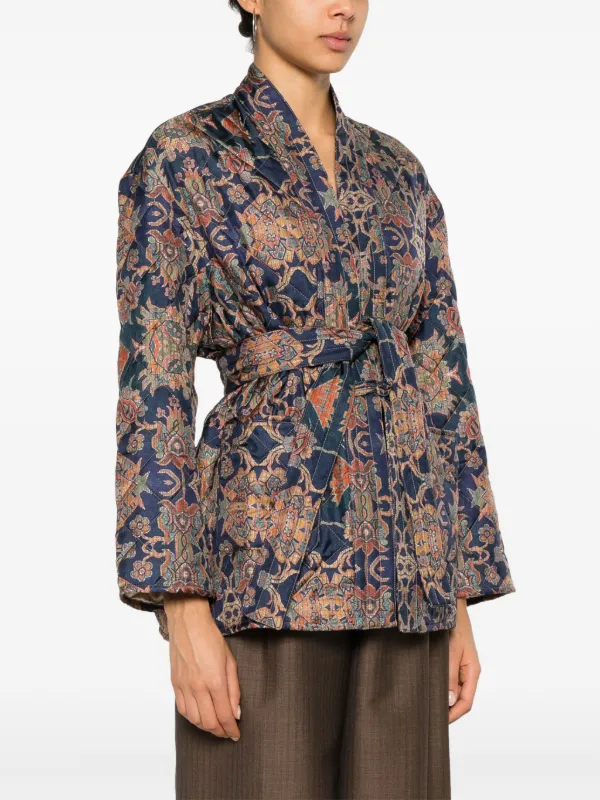 コート PIERRE LOUIS MASCIA SS25 JACKET ALOE (ALOE S 12052 514866) ALOE Dress Silk in BISANZIO | Pierre-Louis Mascia®