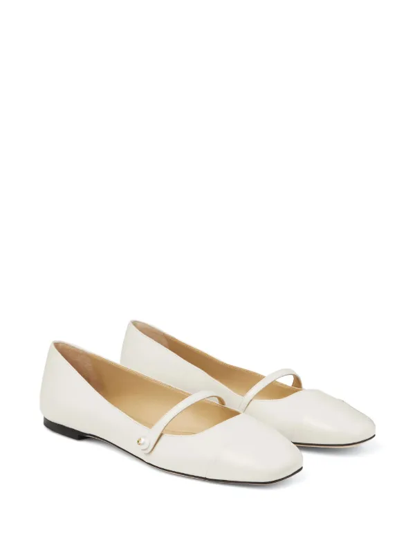 Jimmy Choo Elisa Ballerina Shoes | Neutrals | FARFETCH