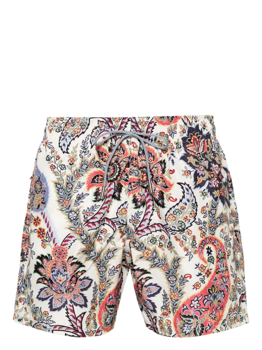 Shop Etro Paisley-print Swim Shorts In Neutrals