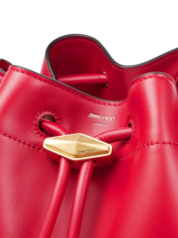 Jimmy Choo Medium Cinch Bucket Bag | Red | FARFETCH