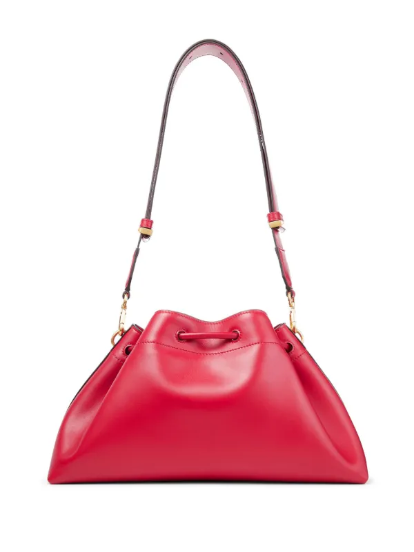 ハンドバッグ Jimmy Choo BON BON BCKT E/W HUT* Handbags bucket bag in red Bon Bon | Black Satin Bucket Bag with Metal Flowers | JIMMY CHOO