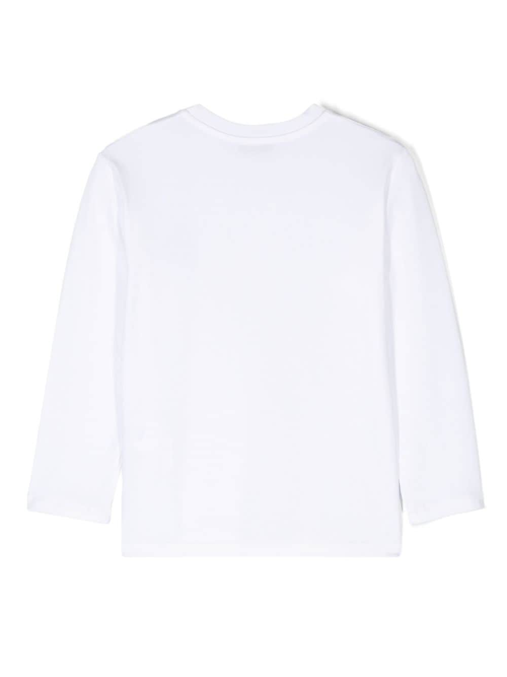 Shop Paolo Pecora Logo-appliqué T-shirt In White