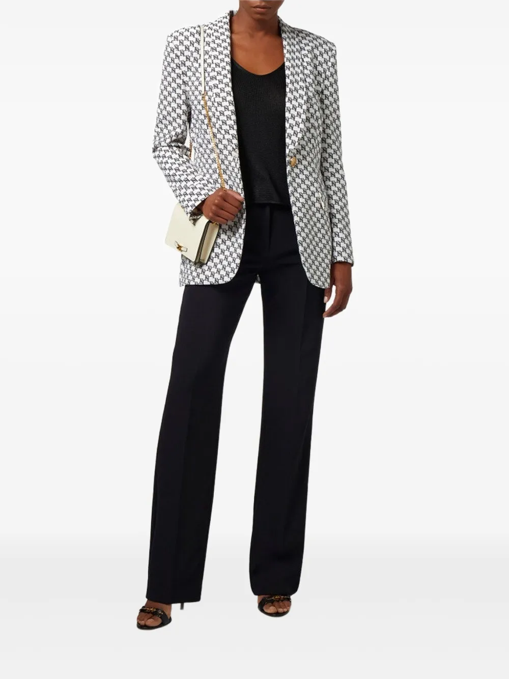 Elisabetta Franchi logo-print blazer | Blazers | Image 2