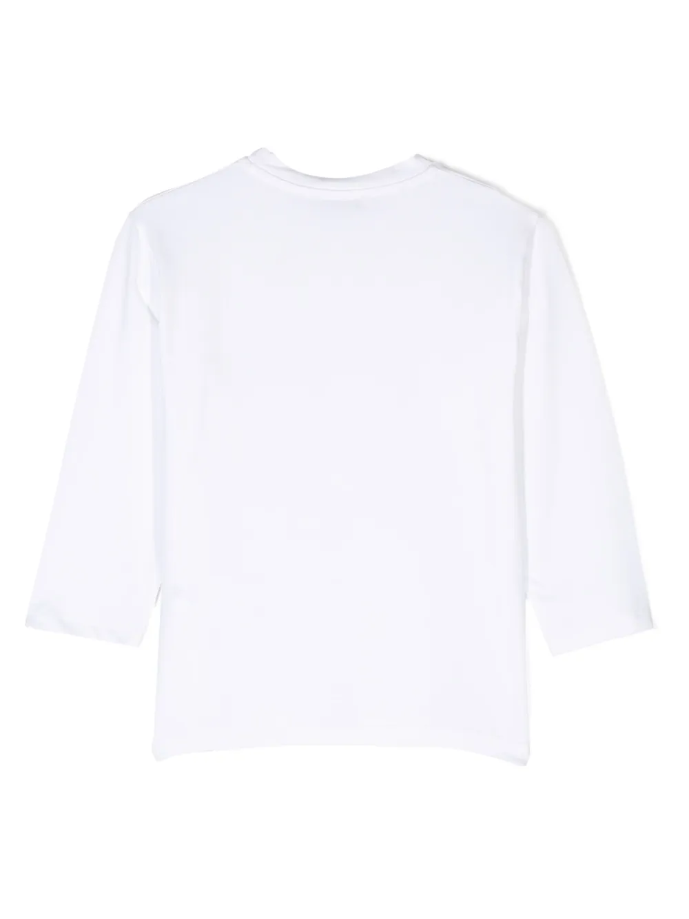 Paolo Pecora Kids T-shirt met logopatch - Wit