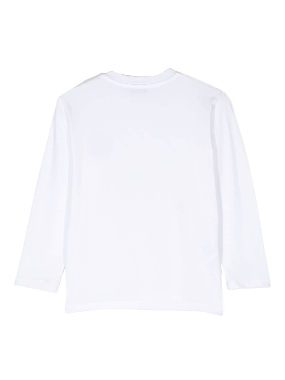 Shop Paolo Pecora Logo-appliqué T-shirt In White